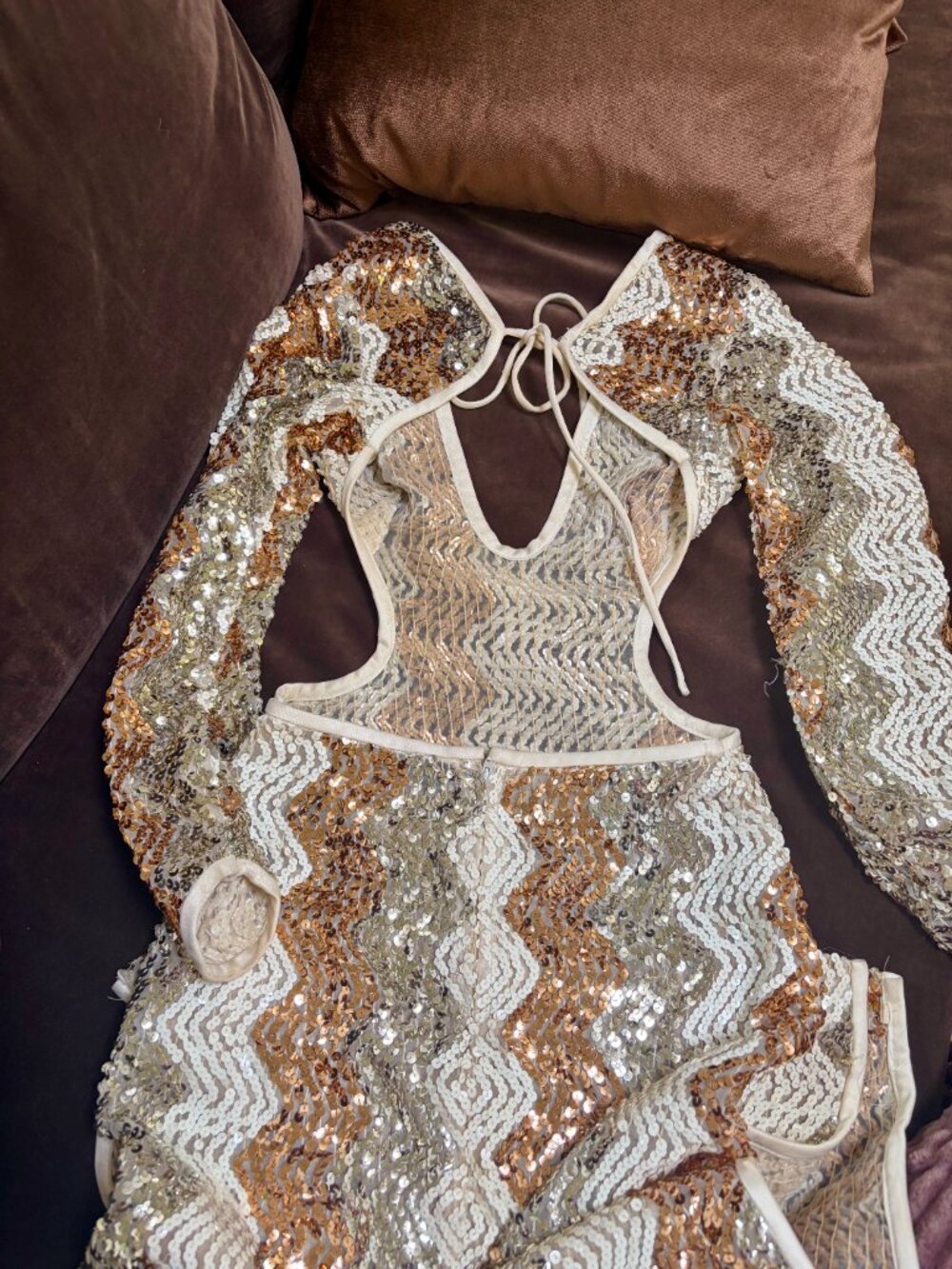 Missoni Vintage Sequin Backless Gown - Picture 14 of 15